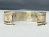 Ray Begay Vintage Native American Navajo Denim Lapis Sterling Silver Bracelet-Nativo Arts