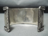 Important Vintage Zuni Native American Turquoise Sterling Silver Bracelet-Nativo Arts