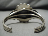 Exceptional Vintage Native American Navajo Royston Turquoise Sterling Silver Bracelet Old-Nativo Arts