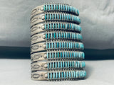 One Of The Best Ever Made Vintage Native American Zuni Turquoise Sterling Silver Bracelet-Nativo Arts