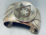 Important Vintage Native American Navajo Handmade Basket Sterling Silver Bracelet-Nativo Arts
