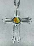 One Of The Best Vintage Native American Navajo Black Jack Turquoise Sterling Silver Necklace-Nativo Arts