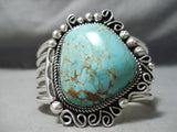 Astounding Vintage Native American Navajo Royston Turquoise Sterling Silver Bracelet Old-Nativo Arts