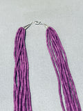 Native American Drop Dead Gorgeous Southwestern Sugilite Sterling Silver Necklace-Nativo Arts