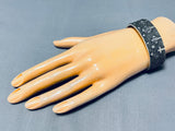 One Of The Most Unique Ever Vintage Native American Zuni Sterling Silver Cross Bracelet-Nativo Arts