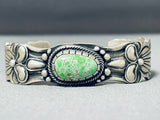 Very Important!! Tso Family Orvil Jack Turquoise Sterling Silver Bracelet-Nativo Arts