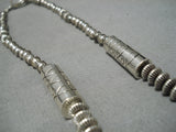 Stunning Vintage Navajo Turquoise Kwy Sterling Silver Native American Necklace-Nativo Arts