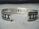 Native American Important Albert Jake Carico Lake Turquoise Sterling Silver Bracelet-Nativo Arts