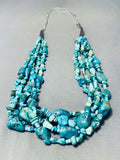 One Of The Most Unique Native American Turquoise Sterling Silver Necklace-Nativo Arts