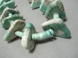 Native American Amazing Important Santo Domingo Damale Turquoise Sterling Silver Necklace-Nativo Arts