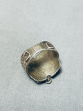 Saddle Highly Detailed Vintage Native American Navajo Sterling Silver Ring Old-Nativo Arts