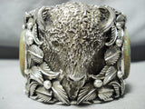 200 Gram Monster Native American Green Turquoise Sterling Silver Bracelet-Nativo Arts