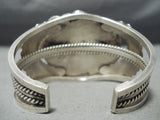 Vivid Carico Lake Turquoise Vintage Native American Navajo Sterling Silver Bracelet Old-Nativo Arts