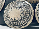 Noteworthy 300 Gram Vintage Native American Navajo Sterling Silver Concho Belt-Nativo Arts