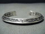 Important Sunny Reeves Vintage Native American Navajo Sterling Silver Bracelet-Nativo Arts