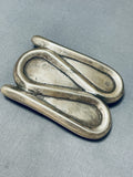 104 Grams Heavy Vintage Native American Navajo Sterling Silver Buckle Old-Nativo Arts