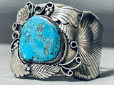 Monster Museum Vintage Native American Navajo Old Morenci Turquoise Sterling Silver Bracelet-Nativo Arts