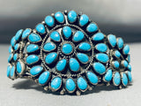 Beautiful Vintage Native American Navajo Turquoise Sterling Silver Bracelet-Nativo Arts
