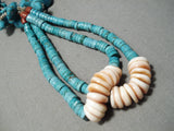 Amazing Vintage Navajo Persin Turquoise Nugget Native American Necklace Old-Nativo Arts
