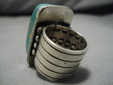 Incredible Vintage Native American Navajo Royston Turquoise Sterling Silver Ring-Nativo Arts