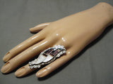 Important Vintage Native American Zuni Eldred Martinez Sterling Silver Turquoise Ring-Nativo Arts