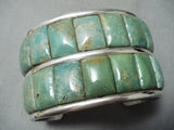 Astonishing San Felipe Royston Turquoise Sterling Silver Huge Bracelet-Nativo Arts