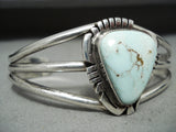 Al Yazzie Vintage Native American Navajo Dry Creek Turquoise Sterling Silver Bracelet-Nativo Arts