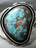 Museum Vintage Native American Navajo Jeff Lee Bisbee Turquoise Sterling Silver Bracelet-Nativo Arts