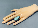 Wonderful Vintage Native American Navajo Turquoise Sterling Silver Ring-Nativo Arts
