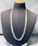 Marvelous Vintage Native American Navajo Sterling Silver Necklace-Nativo Arts