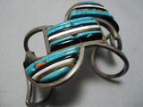 Important Vintage Native American Navajo Charles Loloma Apprentice Sterling Silver Bracelet-Nativo Arts