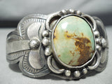 Superior Vintage Native American Navajo Royston Turquoise Sterling Silver Bracelet-Nativo Arts