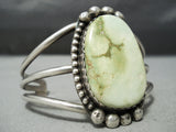 Huge Vintage Native American Navajo Orvil Jack Turquoise Sterling Silver Bracelet Old-Nativo Arts