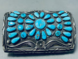One Of The Best Ever Vintage Native American Navajo Turquoise Sterling Silver Ketoh Bracelet-Nativo Arts