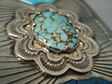 Important Angie Owens Vintage Santo Domingo Native American Turquoise Bolo Tie-Nativo Arts