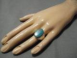 Amazing Vintage Navajo Royston Turquoise Sterling Silver Native American Ring-Nativo Arts