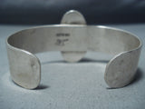 Newsworthy Vintage Native American Navajo Kingman Turquoise Sterling Silver Bracelet Old-Nativo Arts
