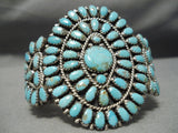 Authentic Vintage Native American Navajo Larry Moses Begay Turquoise Sterling Silver Bracelet-Nativo Arts