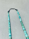 Native American Elegant Vintage Santo Domingo Handcut Turquoise Sterling Silver Necklace-Nativo Arts
