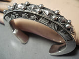 So Thick So Heavy Navajo Sterling Silver Native American Bracelet-Nativo Arts