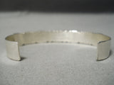 Incredible Sheldon Lalie Zuni Native American Coral Sterling Silver Bracelet-Nativo Arts