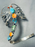 The Best Ever Native American Navajo Dragonfly Turquoise Sterling Silver Bracelet-Nativo Arts