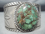 Rare Damale Turquoise Vintage Native American Navajo Sterling Silver Bracelet-Nativo Arts