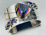 Best Vintage Native American Navajo African Druxy Stone Sterling Silver Bracelet-Nativo Arts