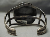 One Of The Best Earth Blue Turquoise Vintage Native American Navajo Sterling Silver Bracelet-Nativo Arts