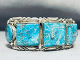 Very Important Vintage Native American Navajo Ben Begaye Sterling Silver Turquoise Bracelet-Nativo Arts