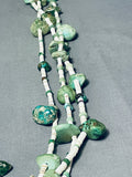 Important 1800's Early 1900's Vintage Santo Domingo Cerrillos Turquoise Necklace-Nativo Arts