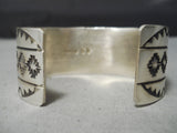 Rick Etcitty Vintage Navajo Sterling Silver Bracelet Native American-Nativo Arts