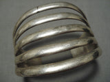 Tremendous Vintage Native American Navajo Simple Elegance Sterling Silver Bracelet-Nativo Arts