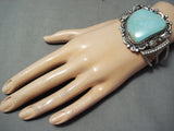 Marc James Navajo Royston Turquoise Sterling Silver Bracelet Native American-Nativo Arts